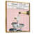 Toile avec cadre flottant or