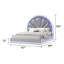 Ensemble de chambre grand lit 4 pièces Jamesedward Blanc laiteux-916330120