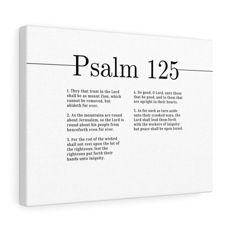 Do Good, O Lord Psalm 125 1 Piece Wrapped Canvas Wall Art, 28cm H x 36cm W