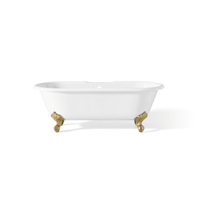 Kristin 68'' x 31'' Soaking Cast Iron Bathtub