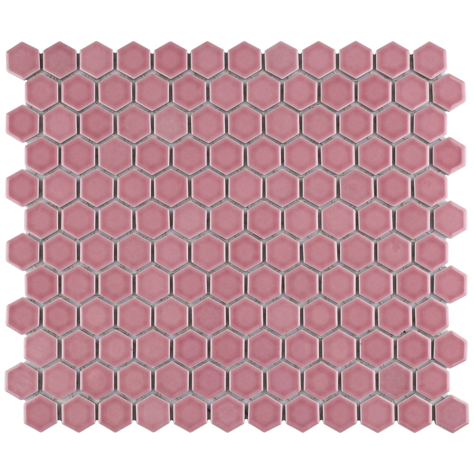 Tribeca 1" Porcelain Mosaic Tile, Blush