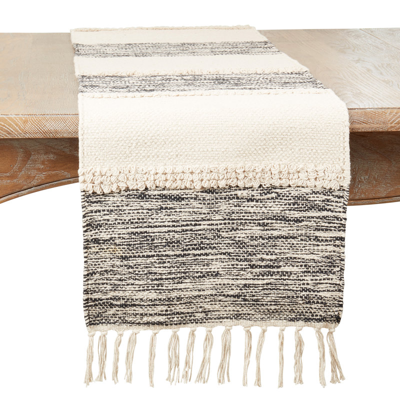 Rectangular Striped Table Runner, 108" x 14"
