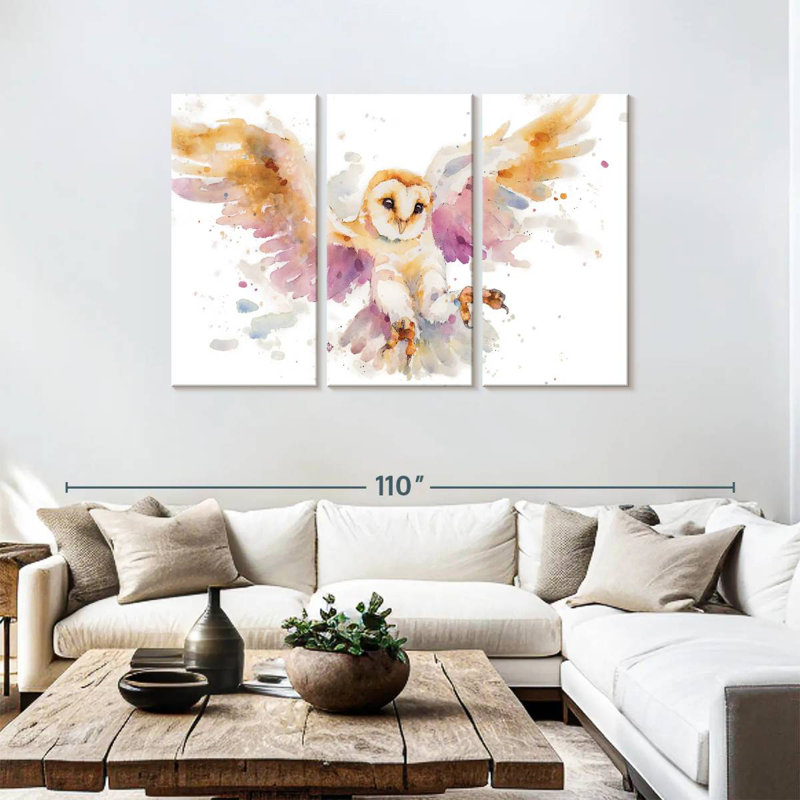 Brampt Twilight Owl, 48" H x 74" W