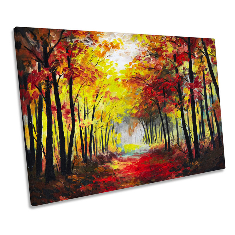 Forest Scene Fine Art Landscape - Wrapped Canvas Print, 91.4cm H x 137.2cm W x 4cm D