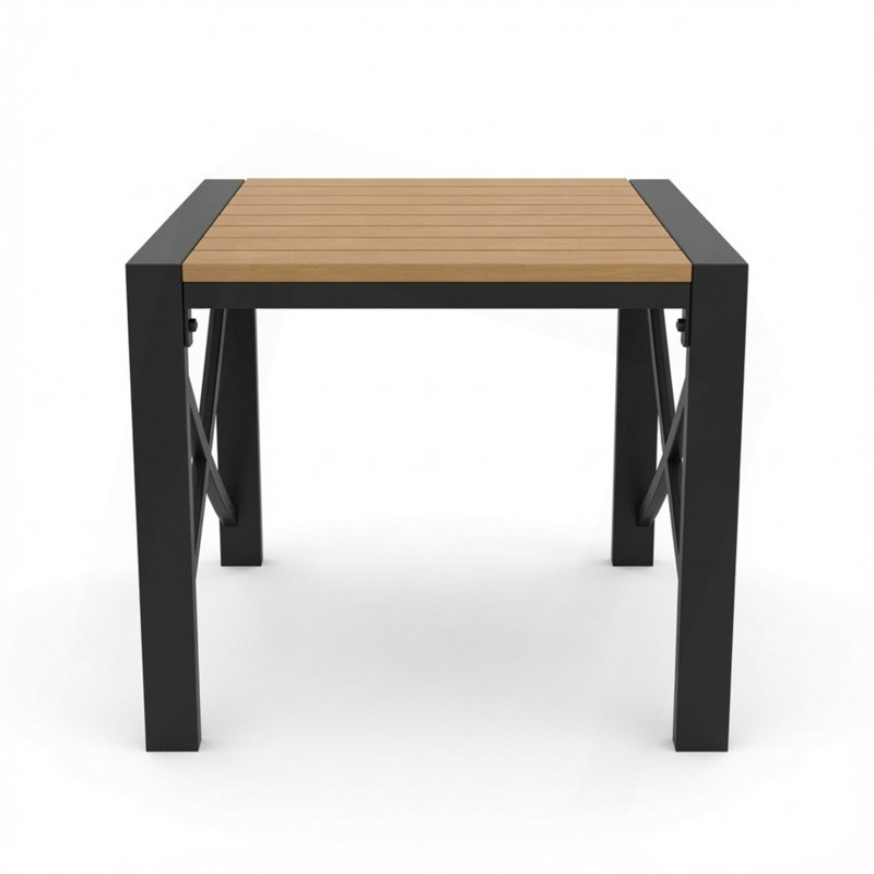 Table de bout d'extérieur carrée 18,9 po