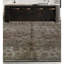 Tapis carré beige et ivoire de haute qualité noué à la main