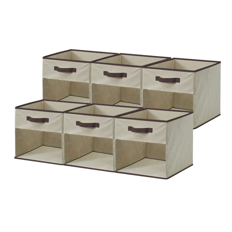 Ensemble de cubes en tissu, 13 po x 13 po x 13 po, Beige