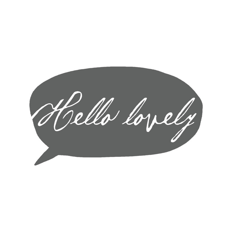 Hello Lovely - Wrapped Canvas Art Prints, 30cm H x 46cm W