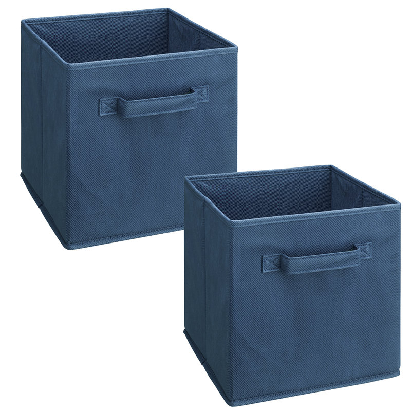 Tiroir en tissu Cubeicals, bleu, Ensemble de 2