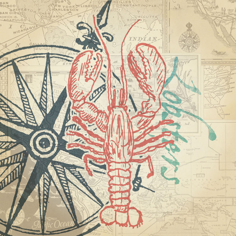Fresh Lobster 2 - Wrapped Canvas Print, 61cm H x 61cm W x 3.81cm D