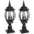 Benna 3 -Light 21.6" H Hardwired Transparent Pier Mount Light