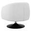 Fauteuil d'appoint pivotant rembourré beige Casanova