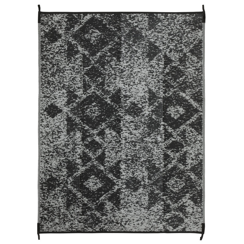 Tapis d'extérieur gris Costa Rica, Rectangle 4pi x 6 pi