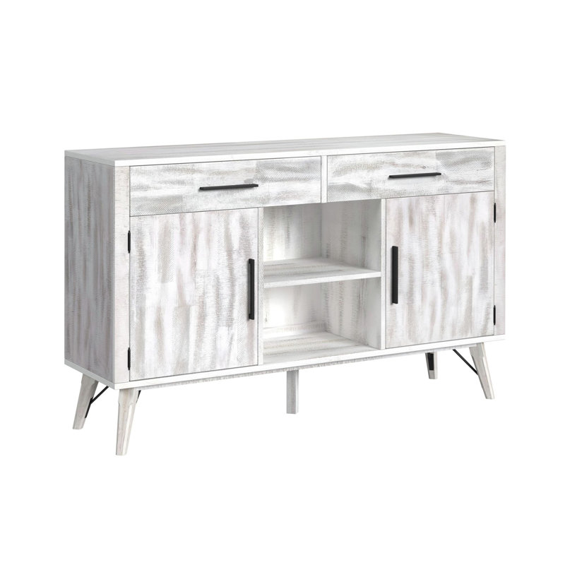 Buffet Celis en blanc rustique