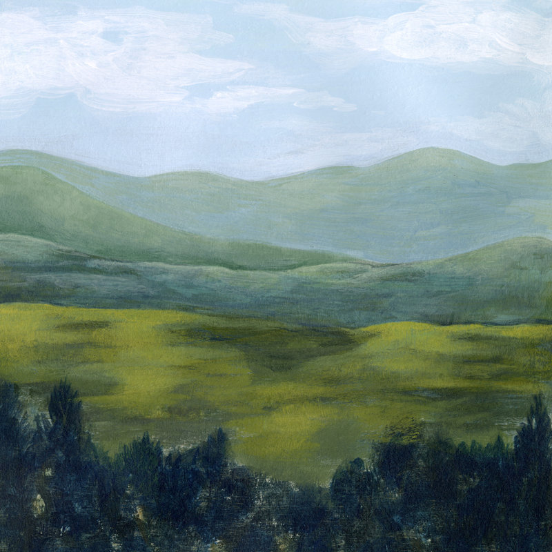 Vallée ouverte I, H 30 po x l 30 po