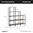 45.67'' W Steel Frame Step Bookcase-78617358