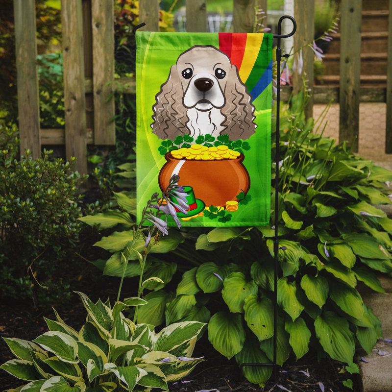 Drapeau de jardin Arella St. Patrick's, Épagneul cocker