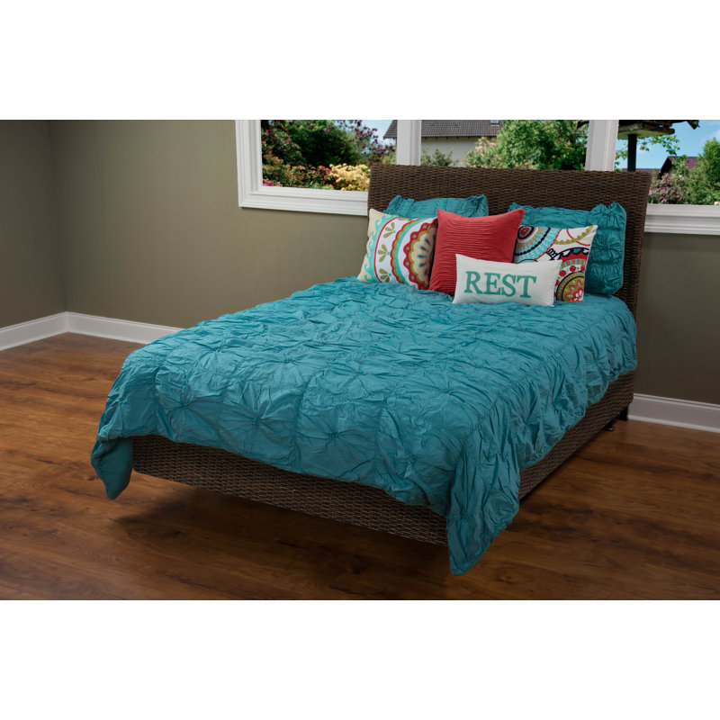 Courtepointe Knots, Grand, Bleu