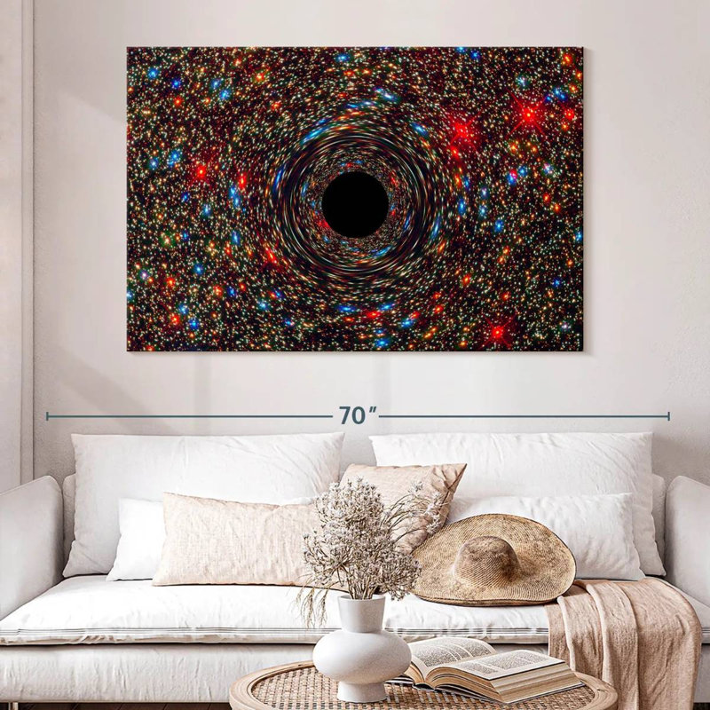 Trou noir Oberle Galaxy M87, H 34 po x l 51 po