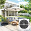 Parasol et accessoires de plein air Hdpe Parasol noir, 15,4 po, avec rangement avec 4 pièces