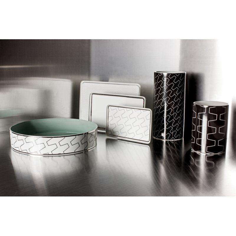Bol décoratif blanc Mid-Century en porcelaine Trasso