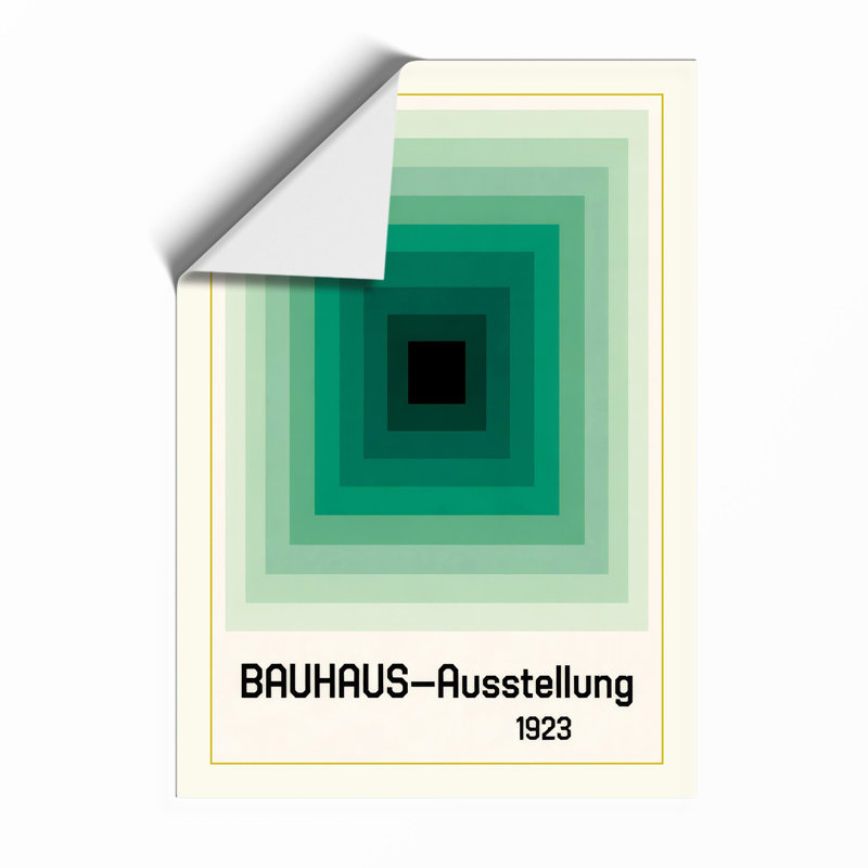 Bauhaus Abstraction Geometric - Framed Print, Unframed, A2 - 59.4 x 42.0 cm