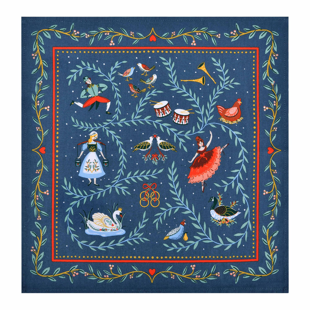 Ulster Weavers 12 Days of Christmas Napkins - 2 Pack Green