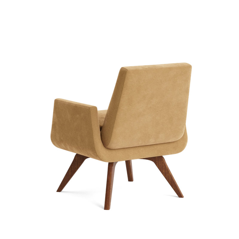 Loyd Accent Chair, Performance Velvet - Nutmeg
