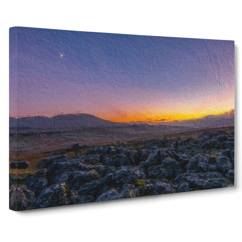 Sunrise over the Yorkshire Dales - Wrapped Canvas, 50cm H x 76cm W x 3cm D