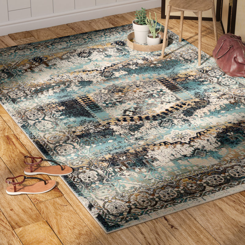 Wayne Performance Oriental Rug, Rectangle 6'7" x 9'2"