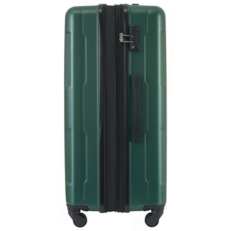Ensemble de 2 valises avec sacs Valise à roulettes extensible ABS avec serrure TSA 20 pouces + 28 pouces