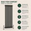 Uxbridge Vertical Traditional Colosseum Radiator-40191305-40191306