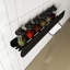 Tablettes de cuisine murales flottantes noires de 20 po - Tablettes de rangement murales pour salle de bain, organisateur mural robuste et moderne pour la cuisine, la salle de bain, le décor du salon, adhésif sans perceuse