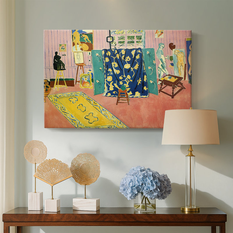 The Pink Studio (L'Atelier Rose)-Henri Matisse-Gallery Wrapped Canvas-1911, 24x36