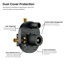 Fixation murale circulaire avec valve brute-74877371