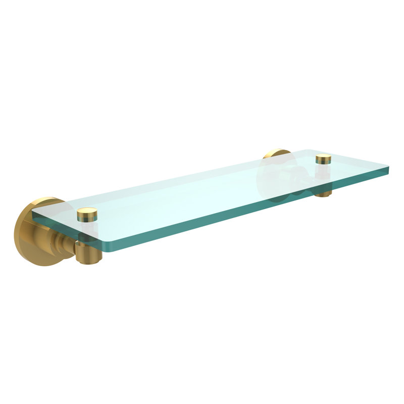 Arviso Bracket Shelf, 16", Polished Brass