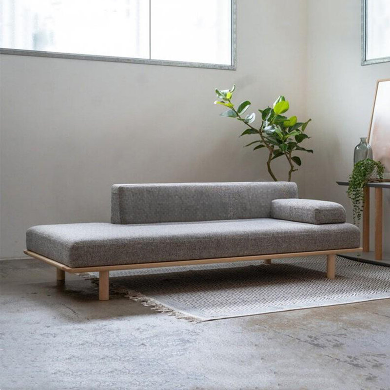 Chaise longue de loisirs en bois massif, Orienté à droite