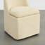 Chaise rembourrée avec housse lavable et roulettes-370145914