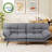Convertible Futon Sofa Bed: Memory Foam Couch With Adjustable  Armrests & Backrest For Living Room, Office And Apartment - Easy Assembly-182955081