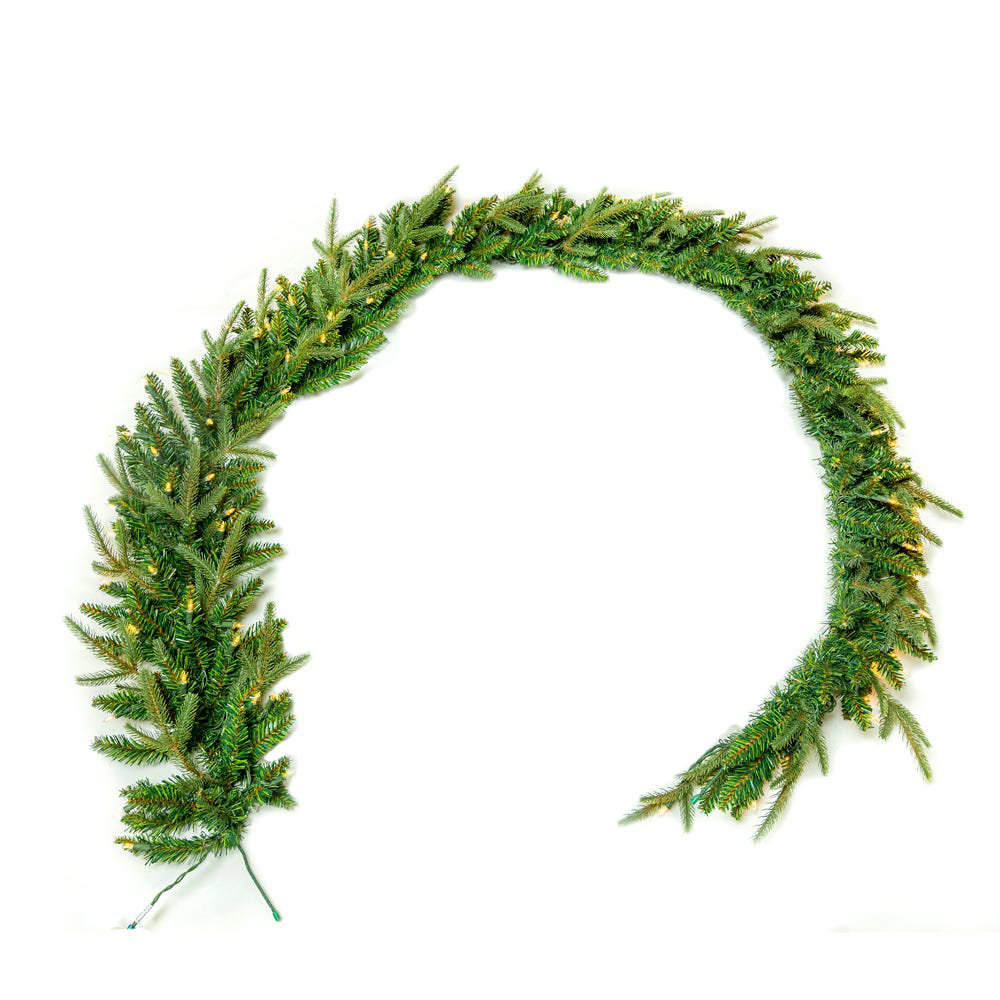 70.87'' in. Lighted Faux Garland