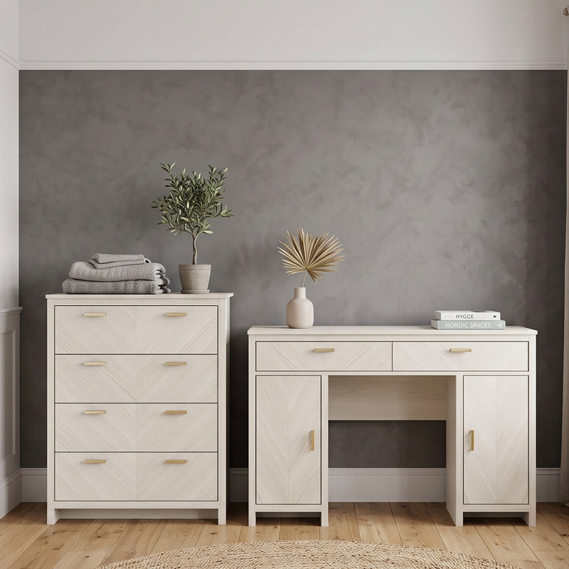 Bonny 2 Piece Bedroom Storage Set, New White