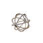 Sculpture boule blanche en métal-21304499