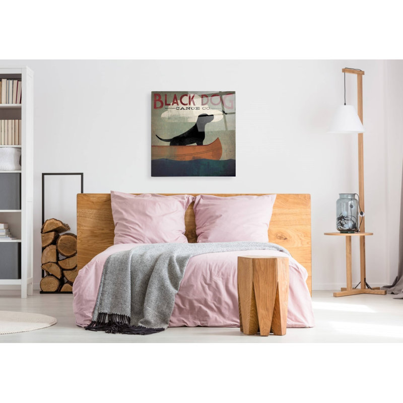 «Black Dog Canoe» par Ryan Fowler - impression non encadrée, H 36 po x l 36 po x P 0,2 po
