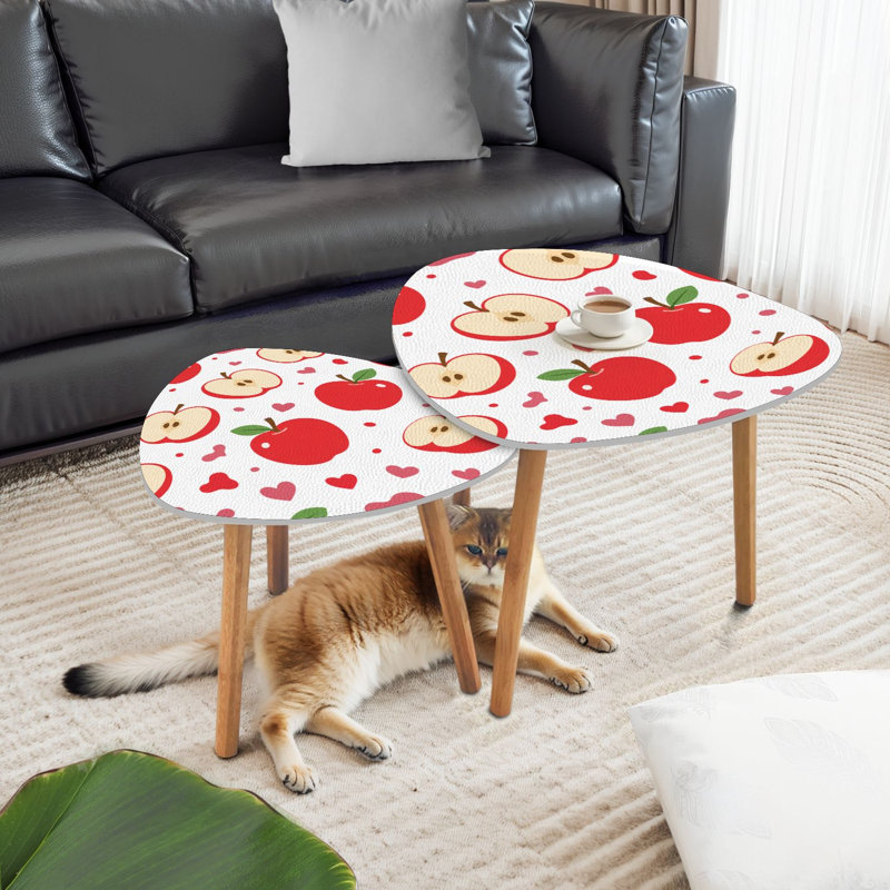 Ensemble de 2 tables basses gigognes Triangle