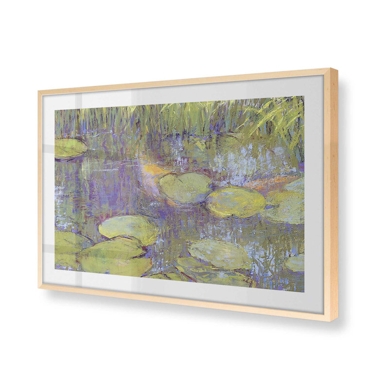 «Game of Shadows» encadré sur papier par Carol Strock Wasson, Érable brut, H 17 po x l 21 po x P 1,25 po