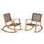 Ensemble de chaises berçantes 2 pièces pour patio-836377884