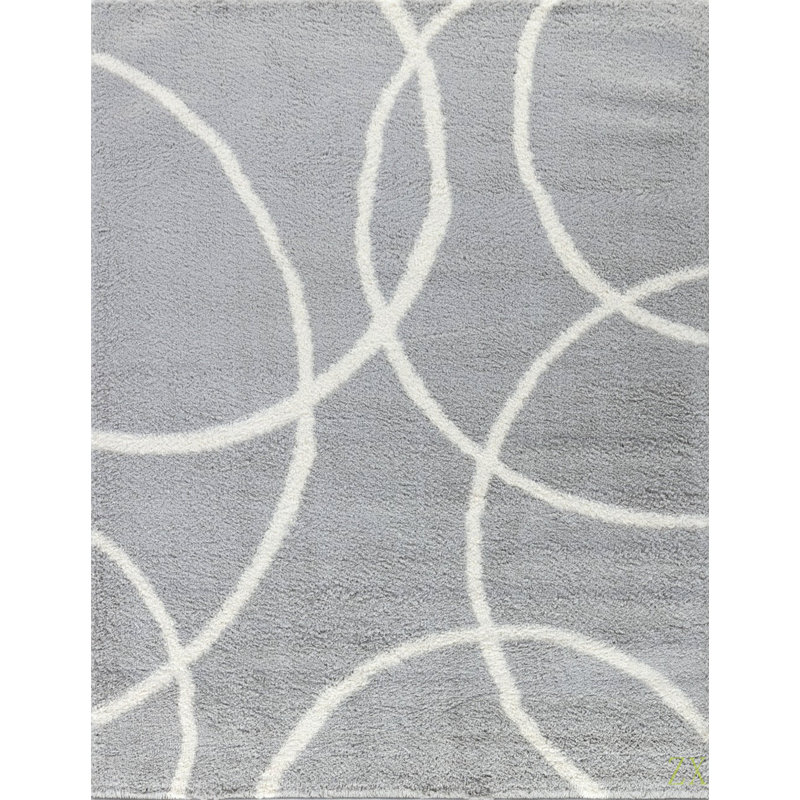 Poil long Loft 10 po X 9 pi 10 po Tapis à poils longs, Rectangle 7 pi 10 po x 9 pi 10 po