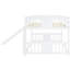 Lit double superposé blanc avec glissade agréable et fiable - compagnon de chambre digne de confiance aventureux Inspire Fun