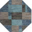 Tapis bleu contemporain Contemporary Harvest-598243137