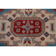 Tapis bleu clair à teinture végétale Kazak